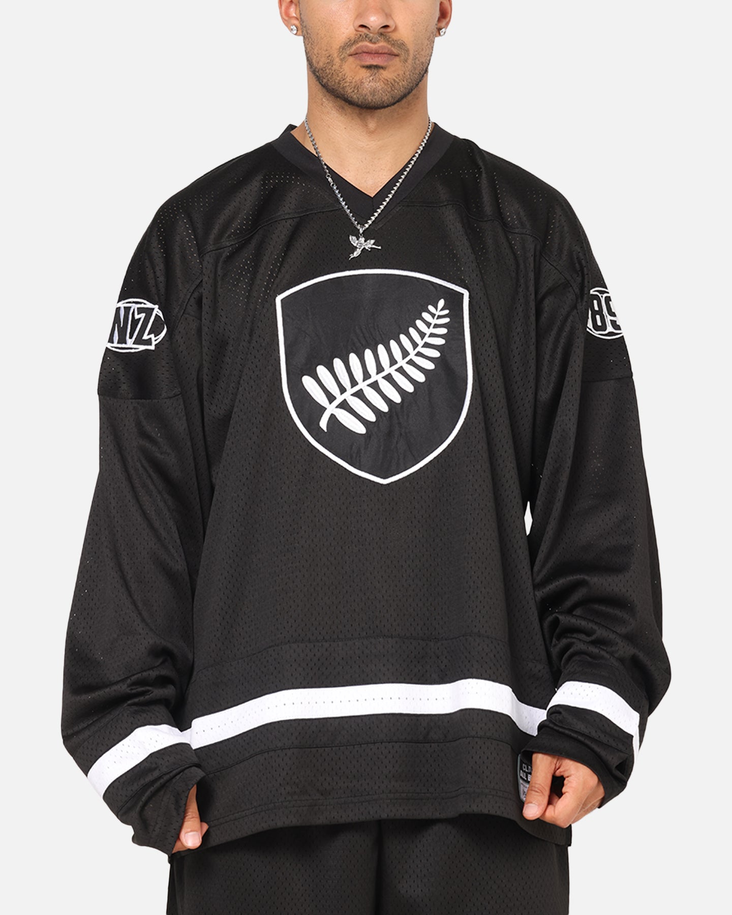 Mitchell & Ness All Blacks Rugby Union Classic Chrome Mesh Jersey