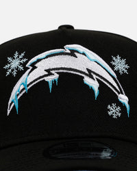 New Era Los Angeles Chargers 'Cold As Ice' 9FORTY A-Frame Snapback Black