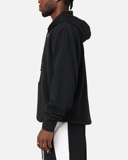 Jordan Essentials Loopback Fleece Pullover Hoodie Black/Red
