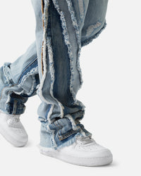 MNML B373 Flare Denim Jeans Light Blue