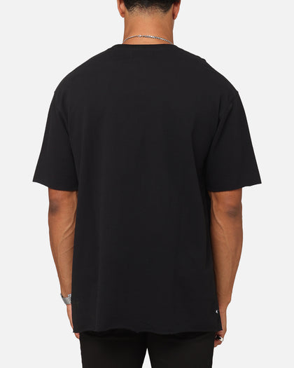 Saint Morta Gothic Monogram Box T-Shirt Black