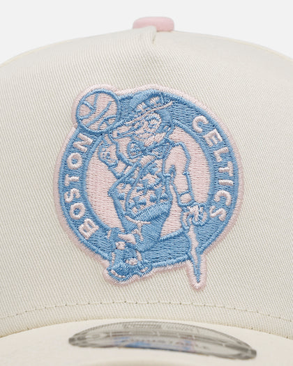New Era Boston Celtics 'Pastel' 9FORTY A-Frame Snapback Chrome White