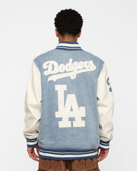 Pro Standard Los Angeles Dodgers Varsity Blue Jacket Denim/Linen