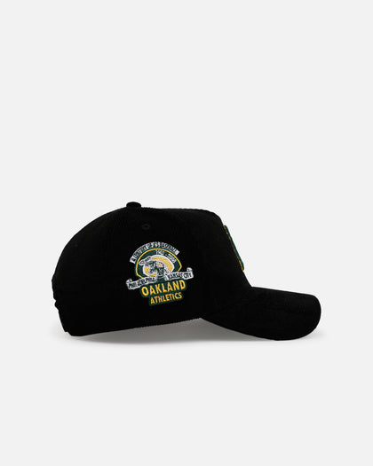 New Era Oakland Athletics 'Black Cord' 9FORTY A-Frame Corduroy Snapback Black