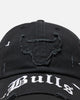 Mitchell & Ness Chicago Bulls 'Gothic Arch' Dad Fit Strapback Washed Black