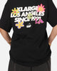 X-Large Flowers T-Shirt Black