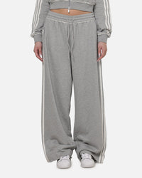 Adidas Women's Graphic Loose Sweat Pants Medium Grey Heather