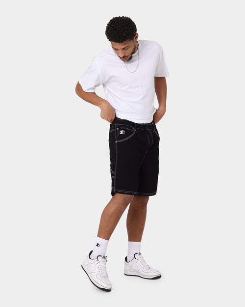 Starter Brick Denim Shorts Black