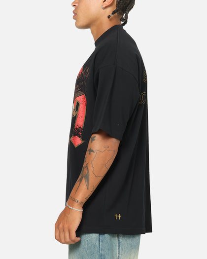 Saint Morta Highway Mock Neck T-Shirt Black