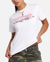 Ed Hardy Rising Dragon Vintage T-Shirt White