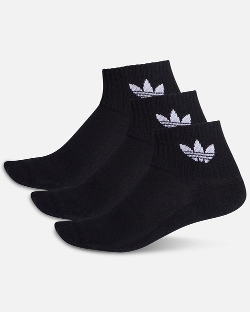 Adidas Quarter Socks 3 Pack Black