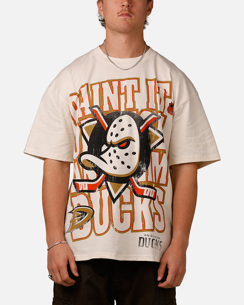 Culture Kings Anaheim Ducks Lets Go Ducks Vintage T-Shirt Off White