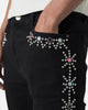 MNML X620 Studded Skinny Denim Jean Black
