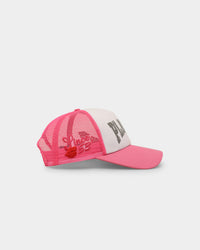Playboy By CK Glow Up Trucker Snapback Pink/White
