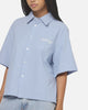 Ed Hardy Vandal Button Up Shirt Blue Check