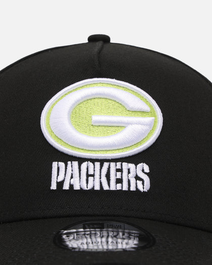 New Era Green Bay Packers 'Volt' 9FORTY A-Frame Snapback Black/Green