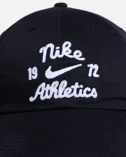 Nike Club Unstructured Strapback Cap Black/Black/White