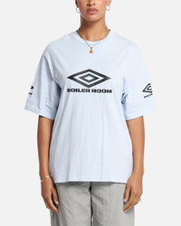 Boiler Room X Umbro Washed T-Shirt Blue