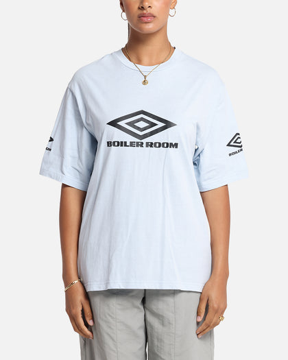 Boiler Room X Umbro Washed T-Shirt Blue