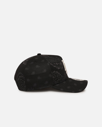 New Era Los Angeles Dodgers 'Tonal Paisley' 9FORTY A-Frame Snapback Black