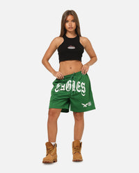 Mitchell & Ness Philadelphia Eagles Arch Script Shorts Green