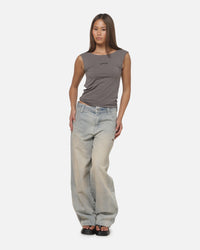 Ed Hardy Women's Cowl Back Top Grey