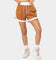 EN ES Women's Zenni Terry Shorts Tan/Stripe