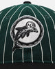 New Era Miami Dolphins 9FIFTY Retro Melton Pinstripe Strapback Dark Green/Black