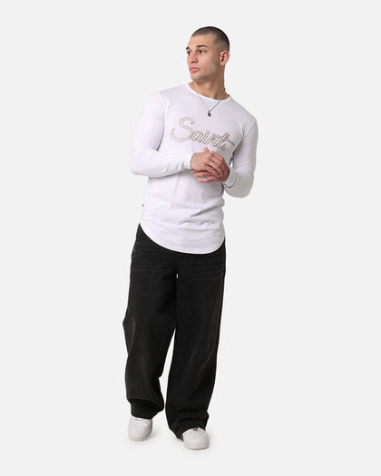 Saint Morta El Duplo Scribere Long Sleeve T-Shirt White