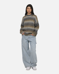 Carre Ombre Knitted Jumper Brown Stripe