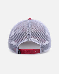 Von Dutch Destroyed Twill Trucker Snapback Washed Red