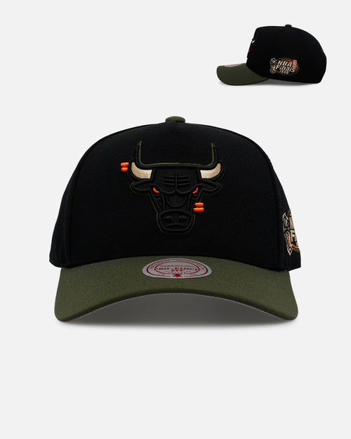 Mitchell & Ness Chicago Bulls 'Olive Cargos' Pro Pinch Snapback Olive/Black
