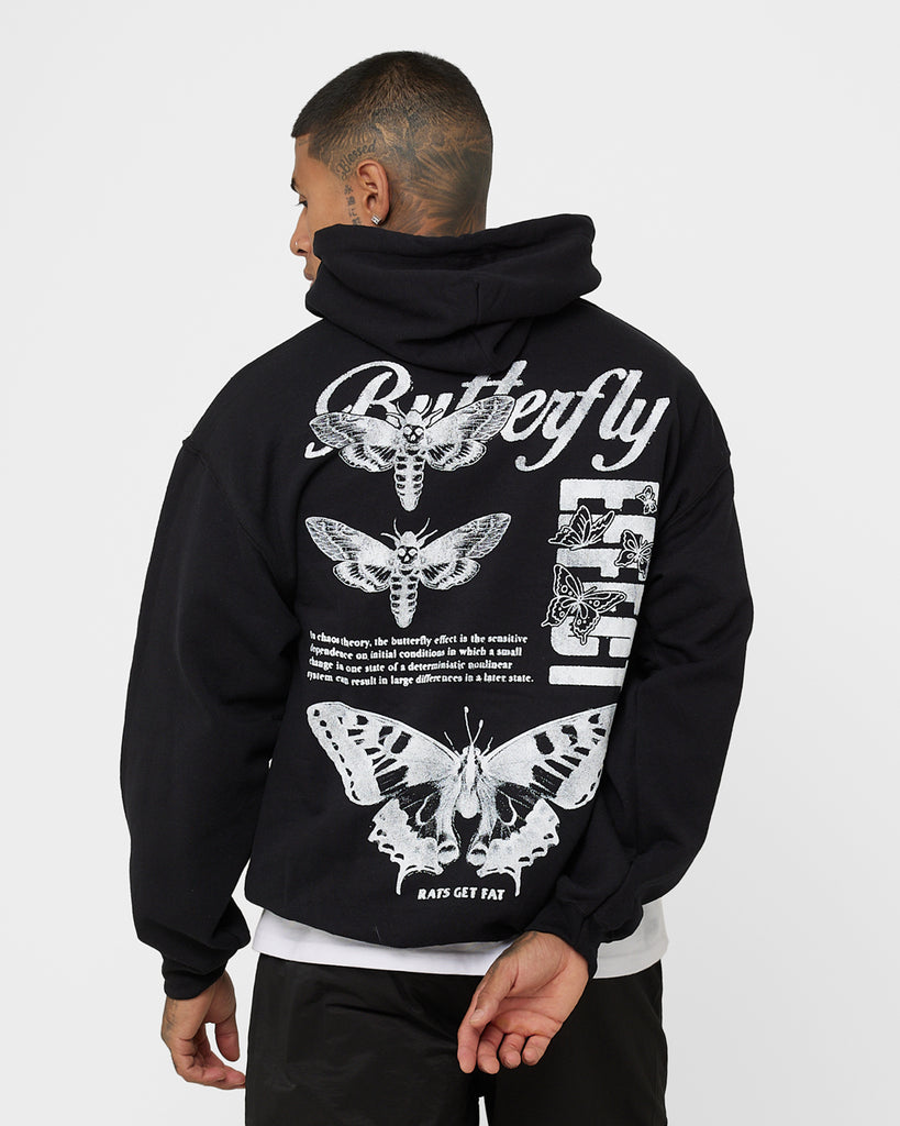 Rats Get Fat Butterfly Effect Hoodie Black | Culture Kings NZ