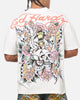Ed Hardy Floral Skull T-Shirt Off White