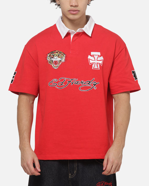 Loiter Hardy League Polo T-Shirt Red