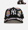 New Era New York Yankees 'All Over Embroidery' 9FORTY A-Frame Snapback Black