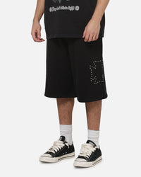 Saint Morta Marked Baggy Sweat Shorts Off Black