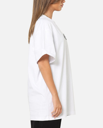 Von Dutch Distressed Embroidered Patch T-Shirt White