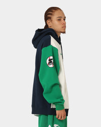 Starter Athletic Panel Hoodie Navy/Green