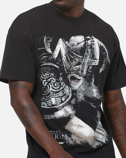 73Studio X Skyrim: The Elder Scrolls Skyrim T-Shirt Black Acidwash