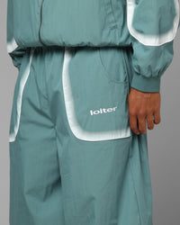 Loiter Spray Day Trackpants Teal