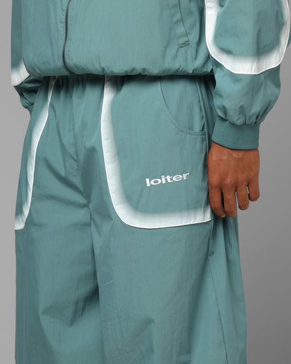 Loiter Spray Day Trackpants Teal