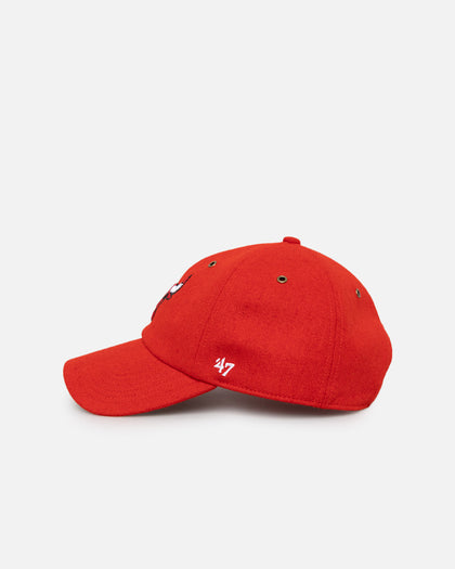 47 Brand Chicago Bulls Wooly Clean Up Strapback Red