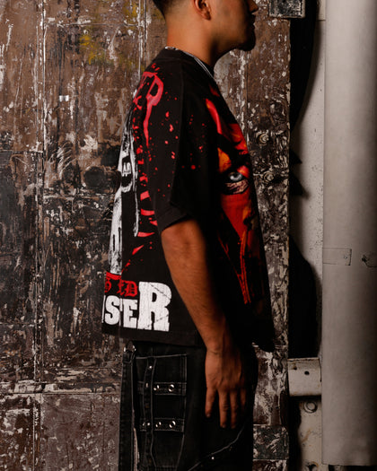 Loiter X WWE Kane Vintage T-Shirt Vintage Black
