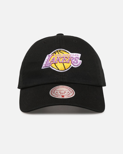 Mitchell & Ness Los Angeles Lakers 'Team Logo' Dad Fit Strapback Black