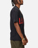 The Anti Order Echo Spray Drop Shoulder T-Shirt Black Acidwash