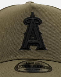 New Era Los Angeles Angels 'Easy Olive' 9FORTY A-Frame Snapback Olive
