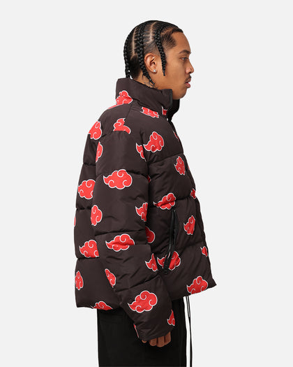 73Studio X Naruto Akatsuki Puffer Jacket Black