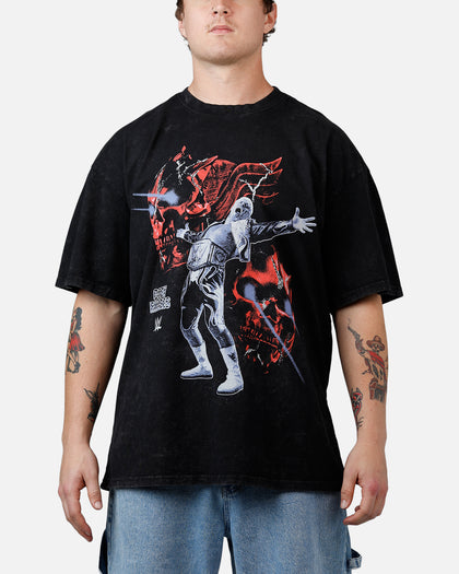 73Studio X WWE Wrestlemania 42 Cody Rhodes T-Shirt Black Acidwash
