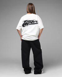 Loiter Jet Stream Chenille T-Shirt Off White